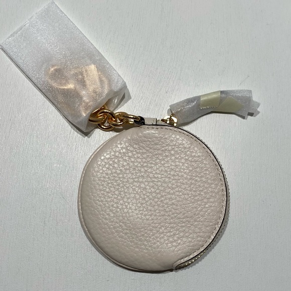 Coach X Peanuts Circular Pouch Bag Charm Woodstock Coin Wallet Purse Keychain - Picture 4 of 6